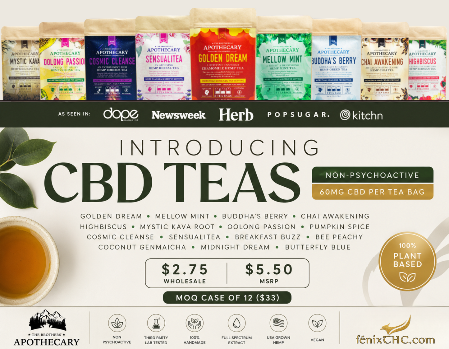 BROTHERS APOTHECARY Magickal Adaptogenic Mushroom | CBD Protein Powder