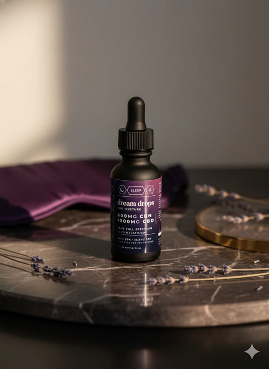 ELEVAR DREAM DROPS FULL SPECTRUM CBD+CBN SLEEP TINCTURE: Our best selling product!