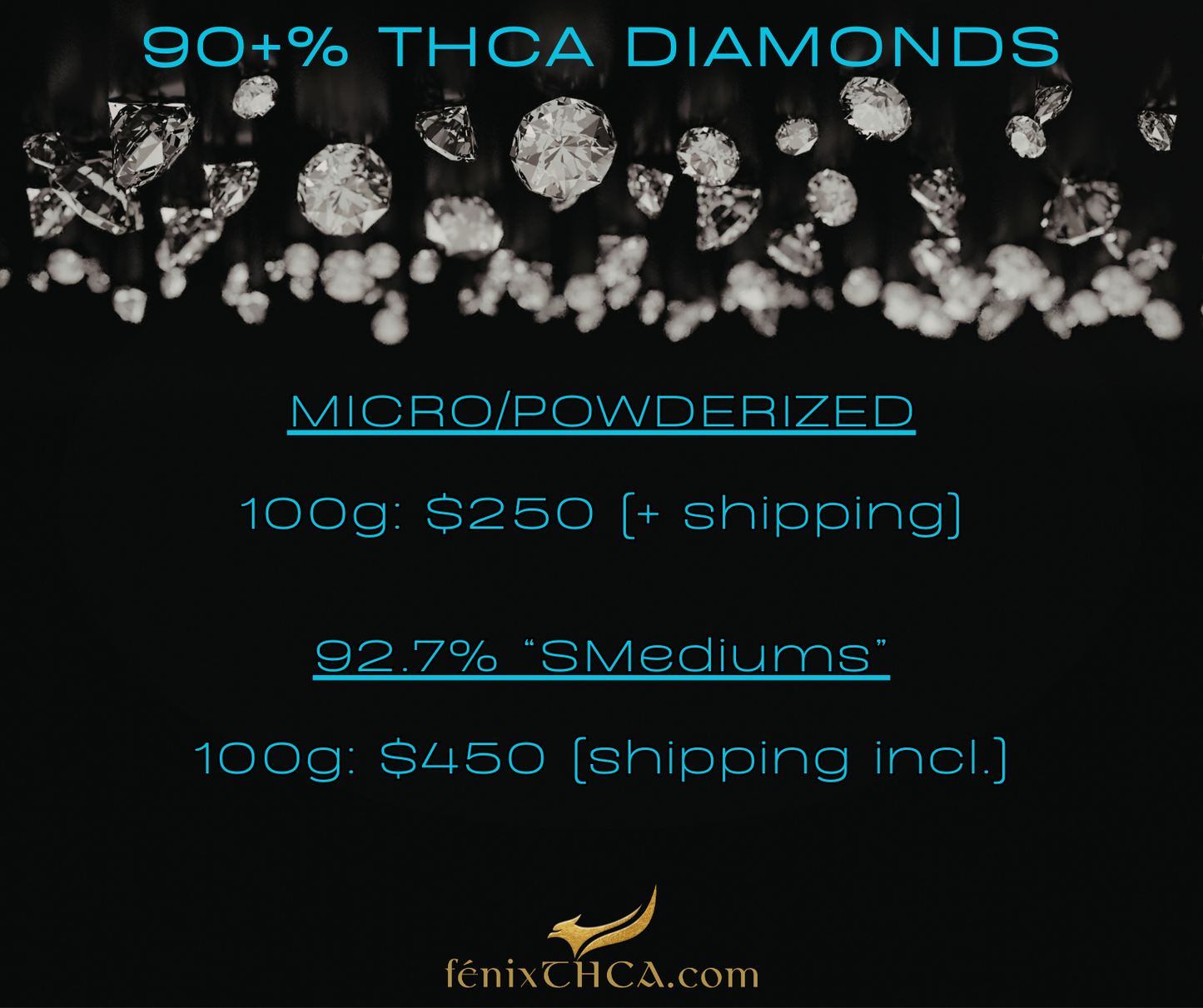 CONCENTRATES: DIAMONDS (Pricing subject to market)