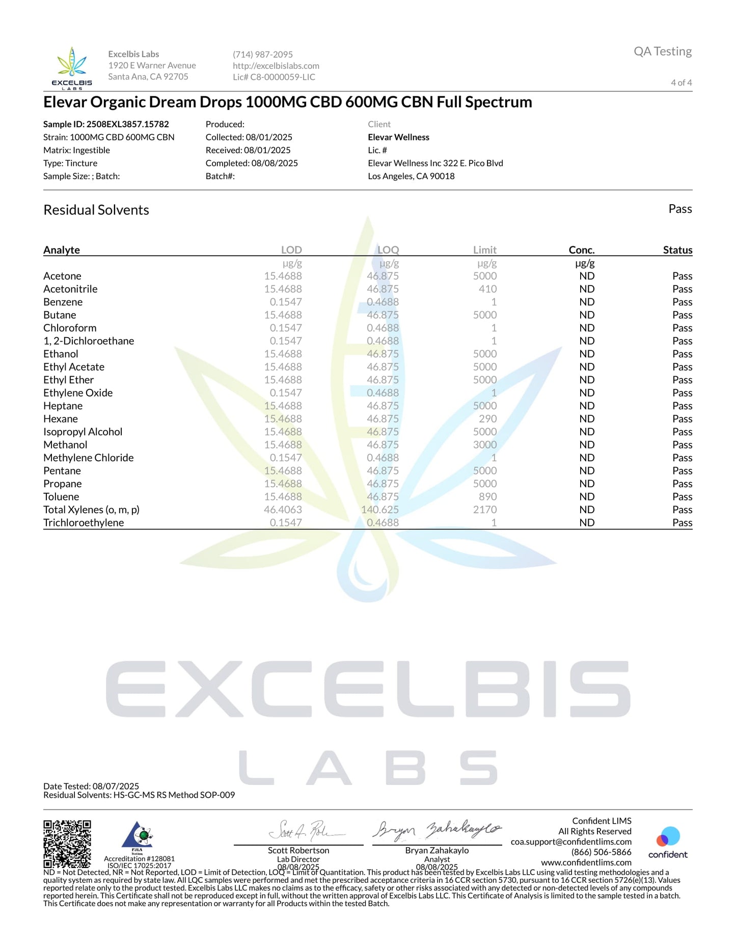 ELEVAR DREAM DROPS FULL SPECTRUM CBD+CBN SLEEP TINCTURE: Our best selling product!