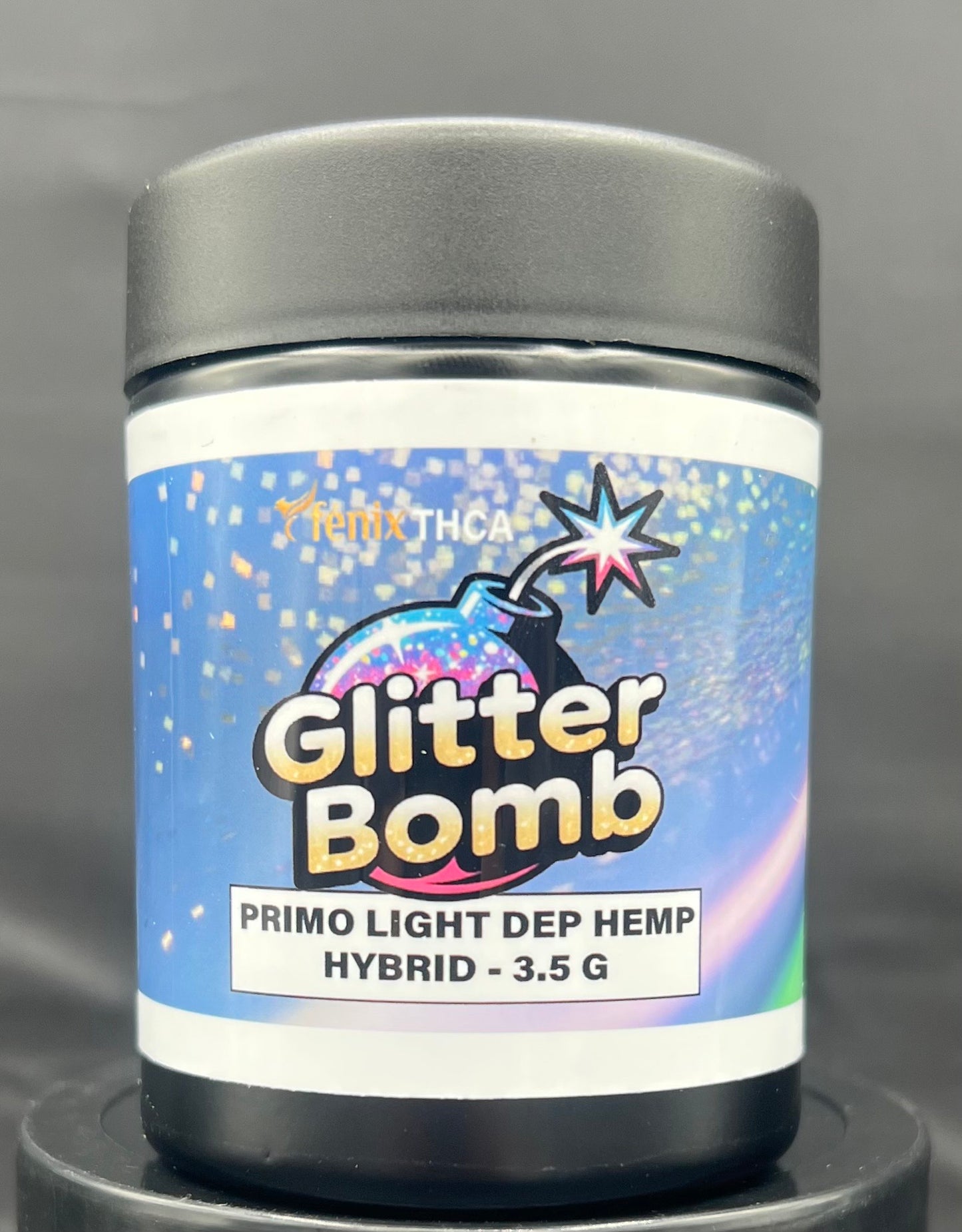 GLITTER BOMB THCA FLOWER, BRANDED & JARRED