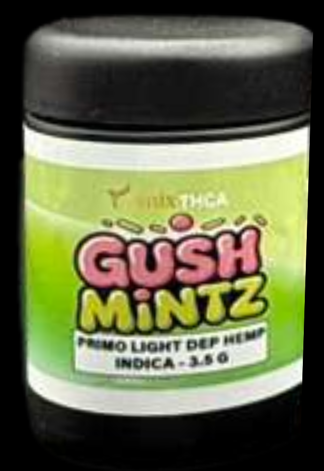 GUSH MINTZ THCA FLOWER, BRANDED & JARRED