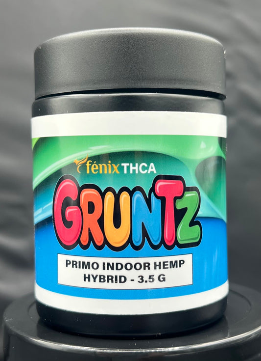 GRUNTZ Mediums THCA FLOWER, BRANDED & JARRED