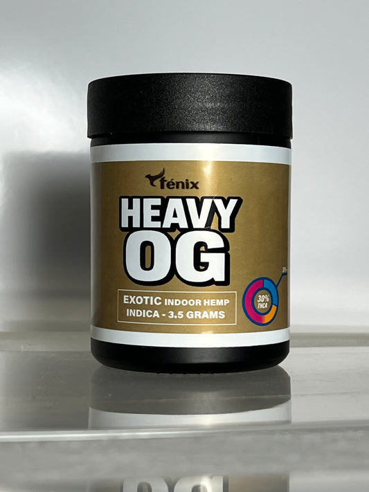 HEAVY OG THCA FLOWER, BRANDED & JARRED
