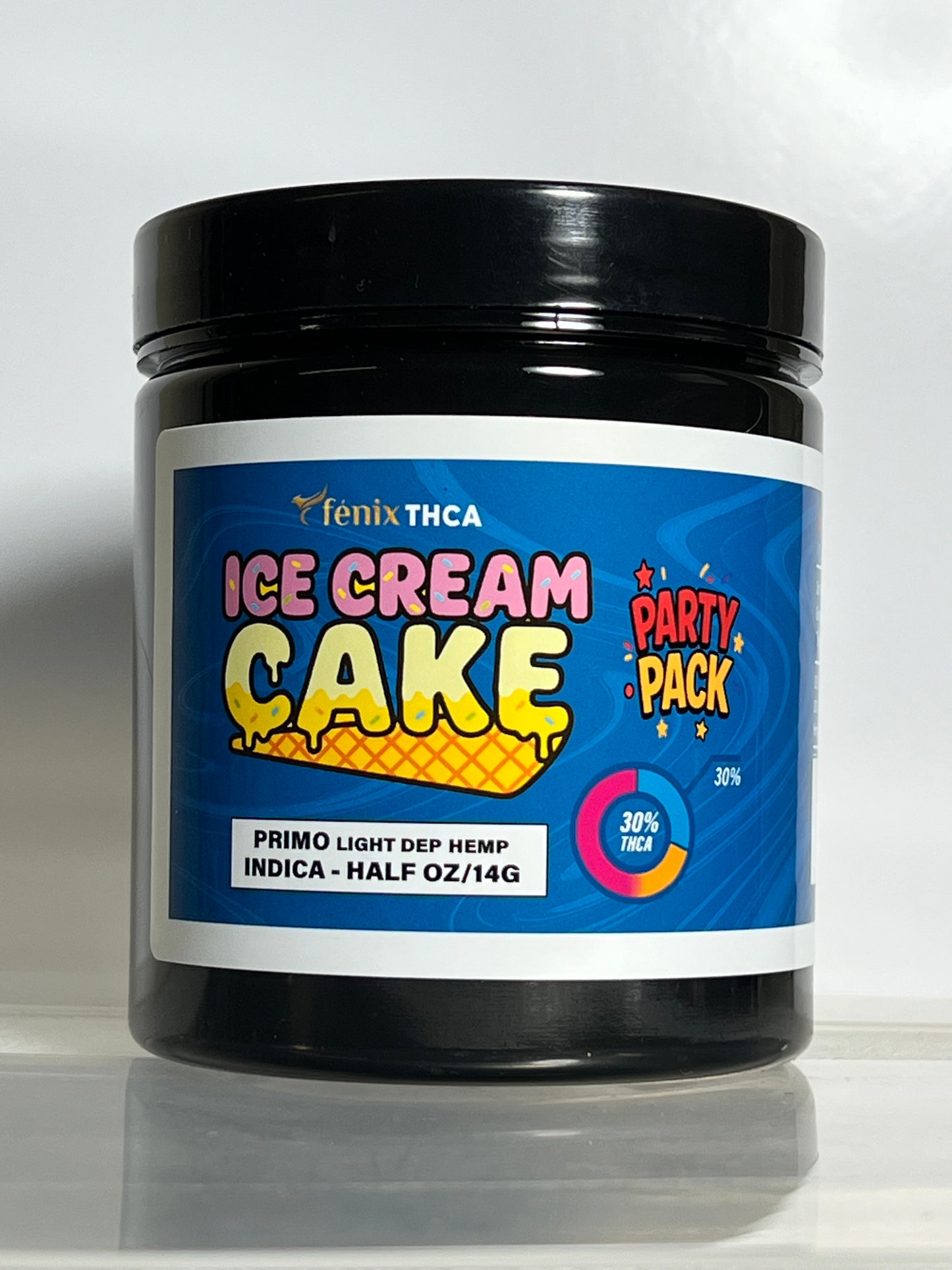 ICE CREAM CAKE THCA FLOWER, BRANDED & JARRED