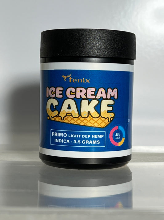 ICE CREAM CAKE THCA FLOWER, BRANDED & JARRED