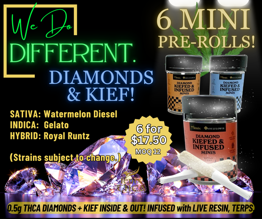 KIEF & DIAMONDS MINI PRE-ROLLS