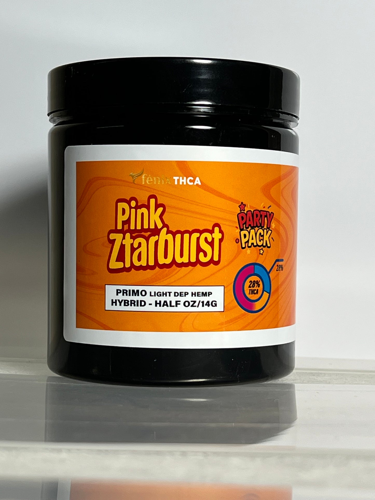 PINK ZTARBURST THCA FLOWER, BRANDED & JARRED