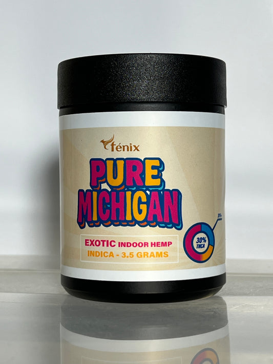 PURE MICHIGAN THCA FLOWER, BRANDED & JARRED