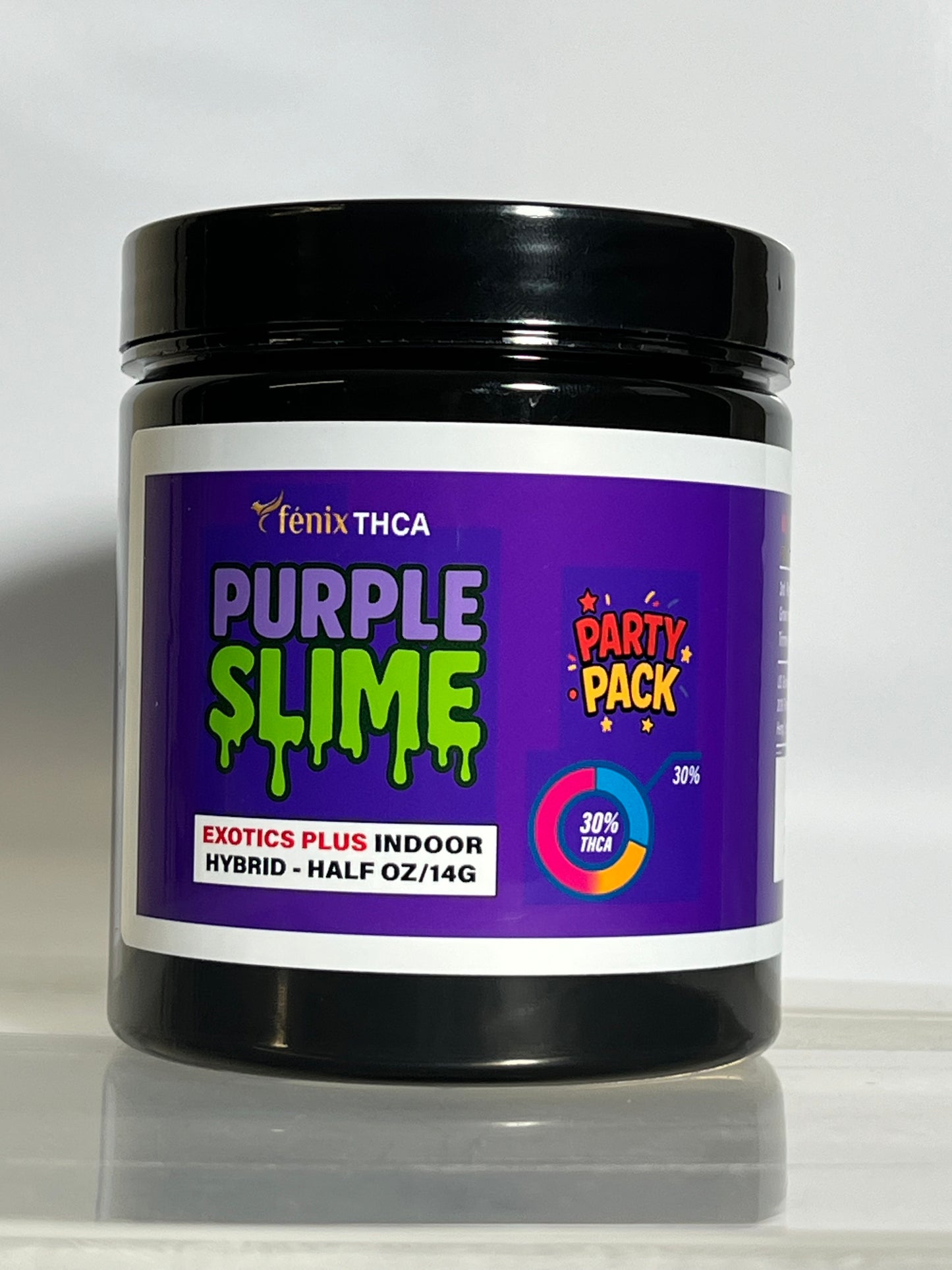PURPLE SLIME THCA FLOWER, BRANDED & JARRED