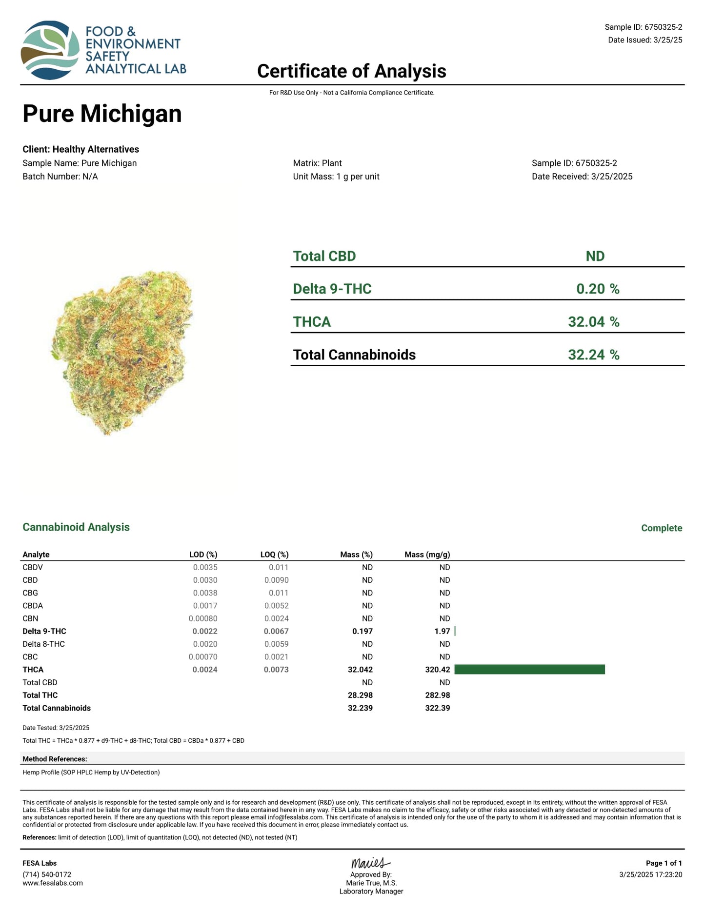 PURE MICHIGAN THCA FLOWER, BRANDED & JARRED