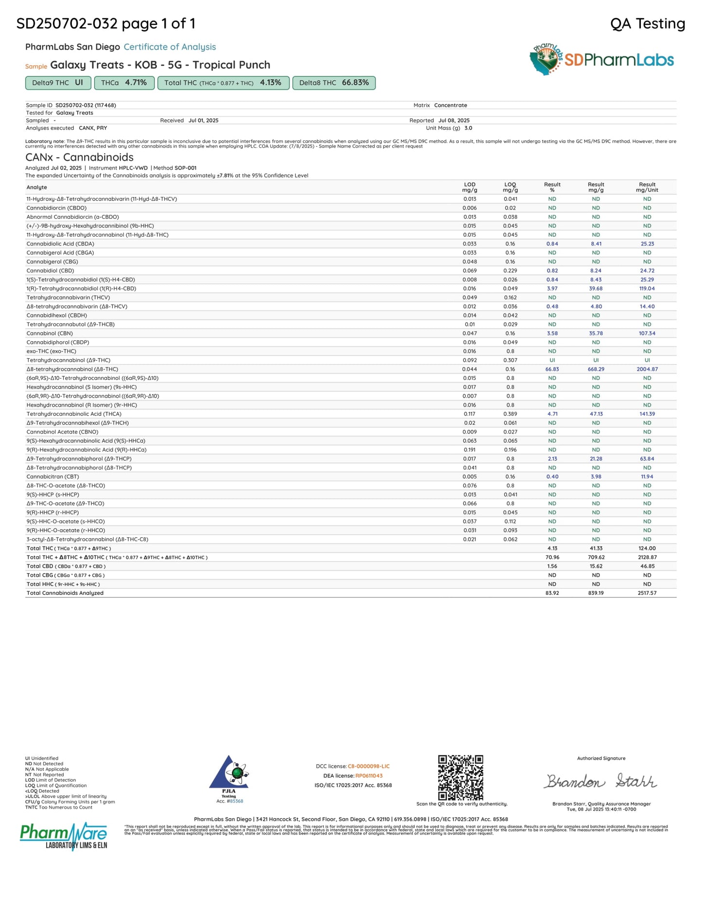 VAPES: Galaxy THCA+THCP+PHC 5g Live Resin Sauce