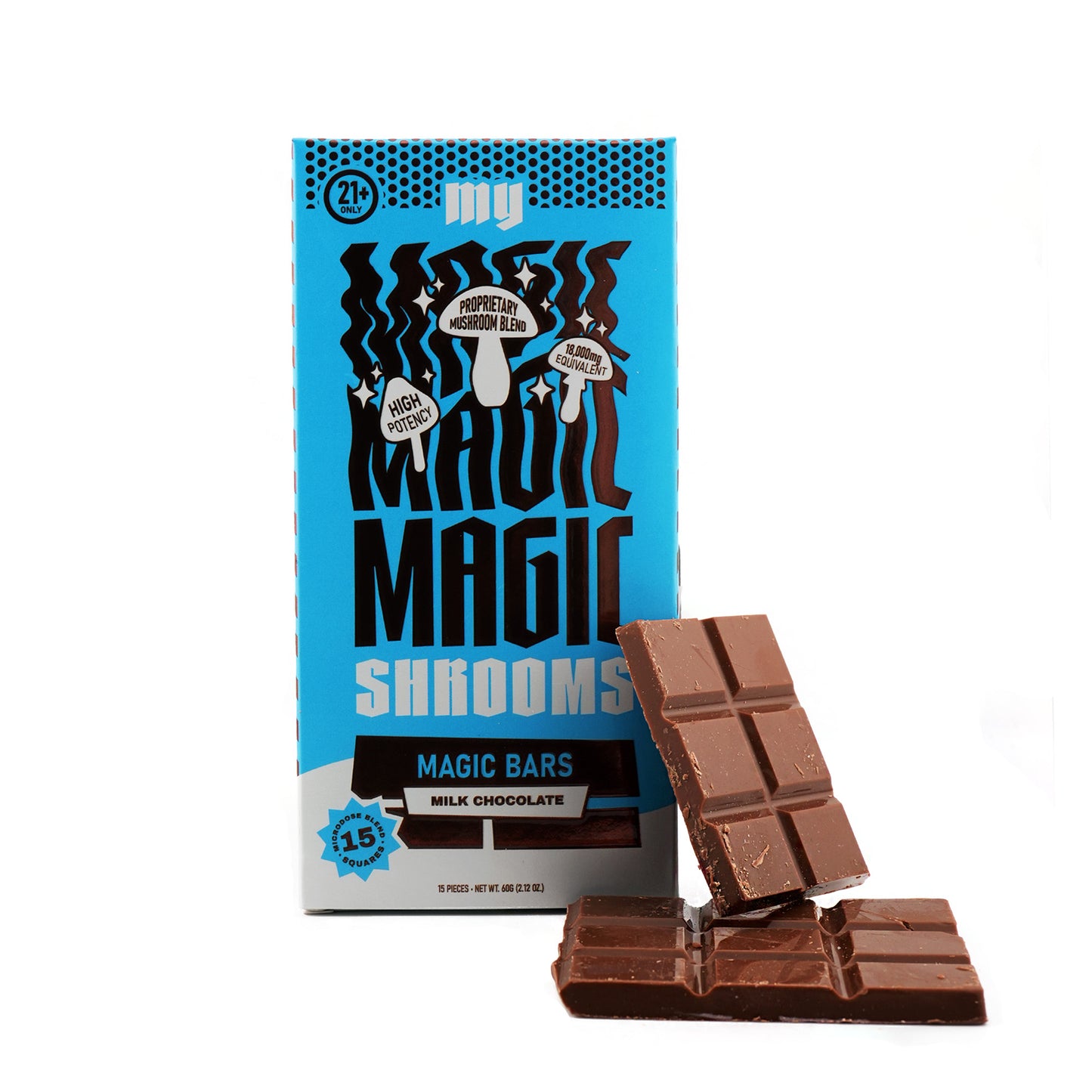 MY MAGIC SHROOMS CHOCOLATE BARS, BOX OF SIX